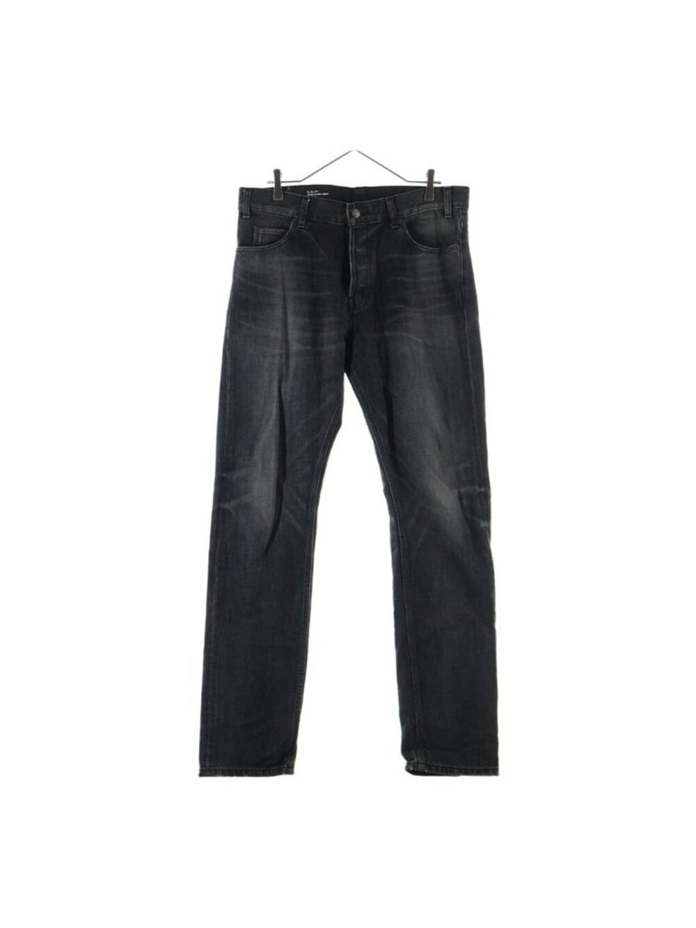 Celine Lou Jeans Button Fly Denim Pants Black